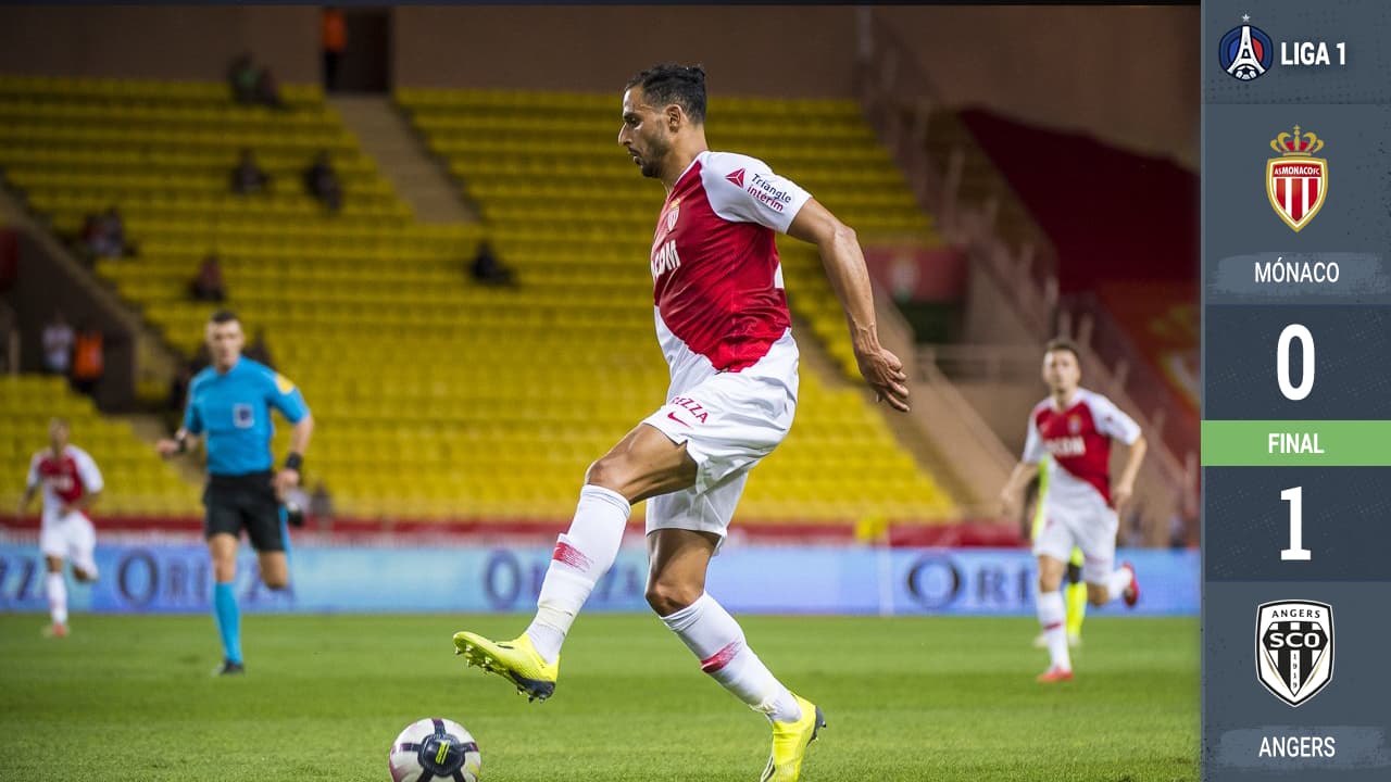 Monaco no levanta en la Ligue 1 y perdió ante el Angers