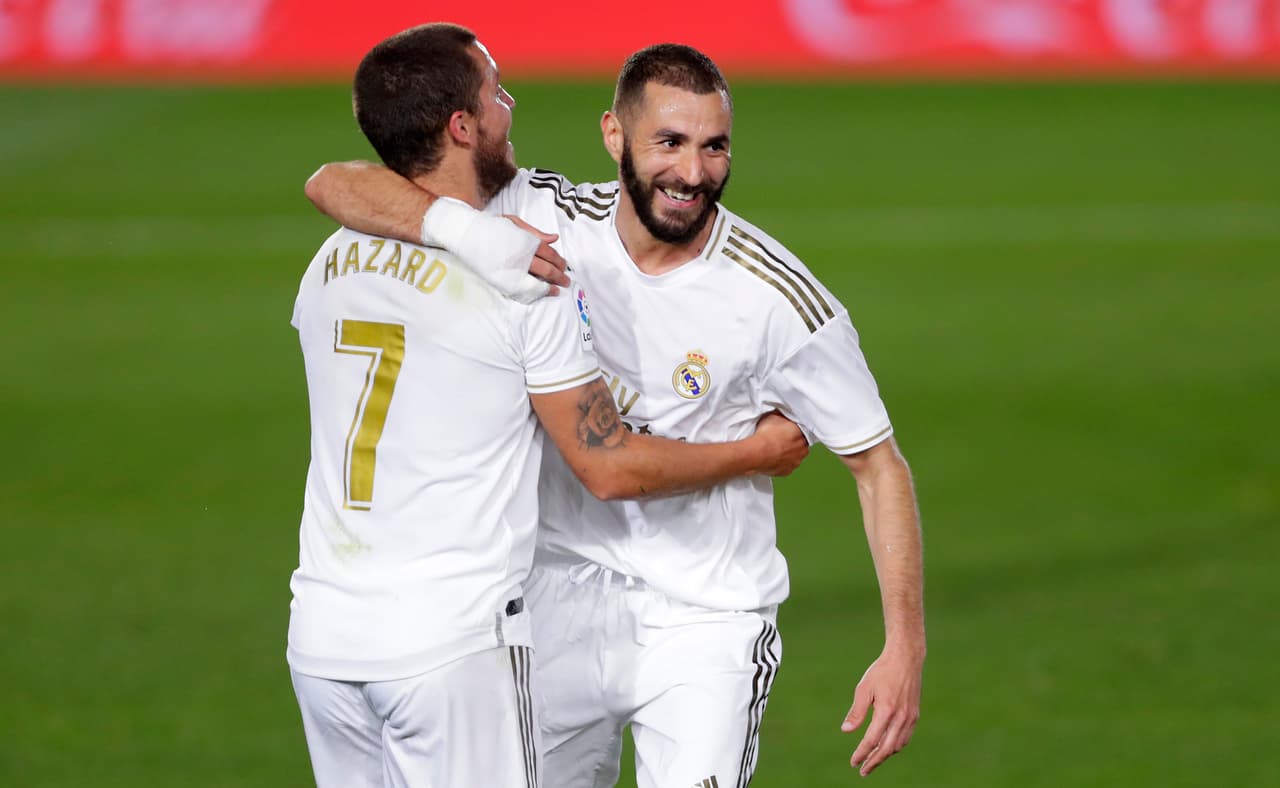 Benzema (61’) aprovechó una asistencia de Hazard para adelantar a los merengues y ya entró en el ‘top 5’ de máximos anotadores con el Real Madrid.