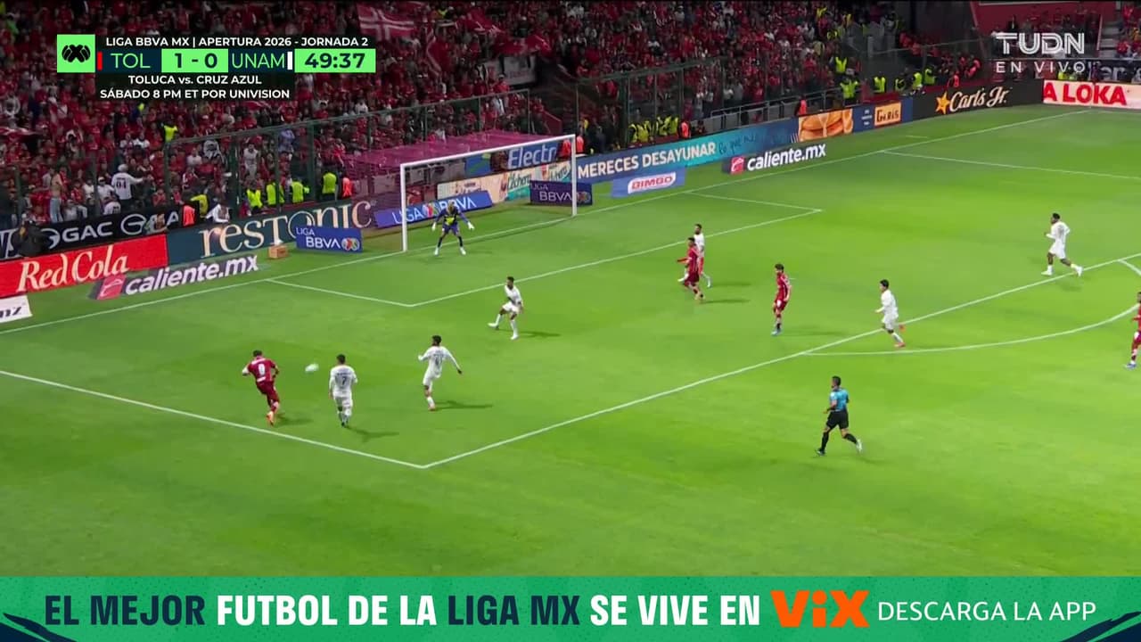 Buena jugada de Vega pero mal finalizada