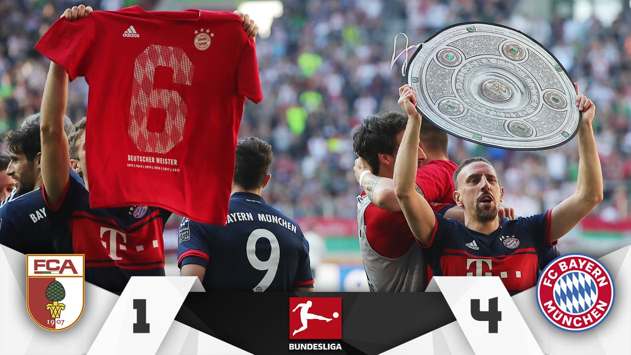 ¡Habemus campeón! Bayern golea al Aubgsburg y consigue su sexta copa consecutiva