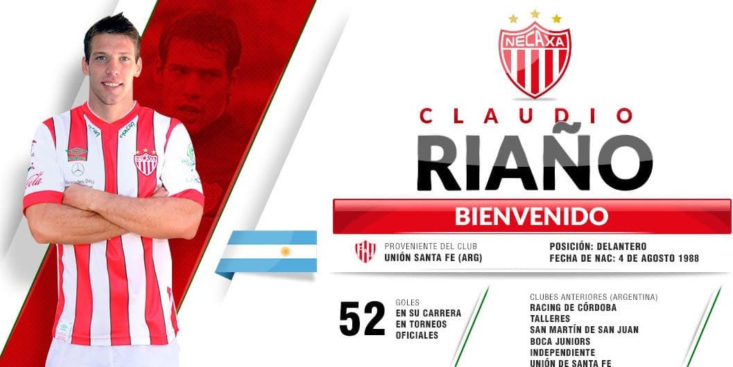 Claudio Riaño se convierte en nuevo jugador de Necaxa