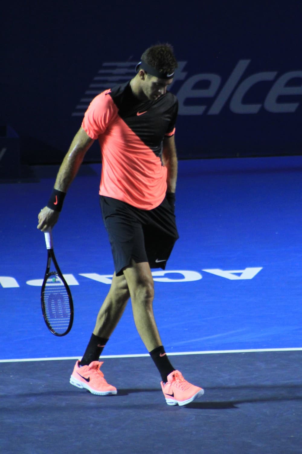 El argentino fue parco al mostrar sus emociones. Así se vio al ganar el primer set.