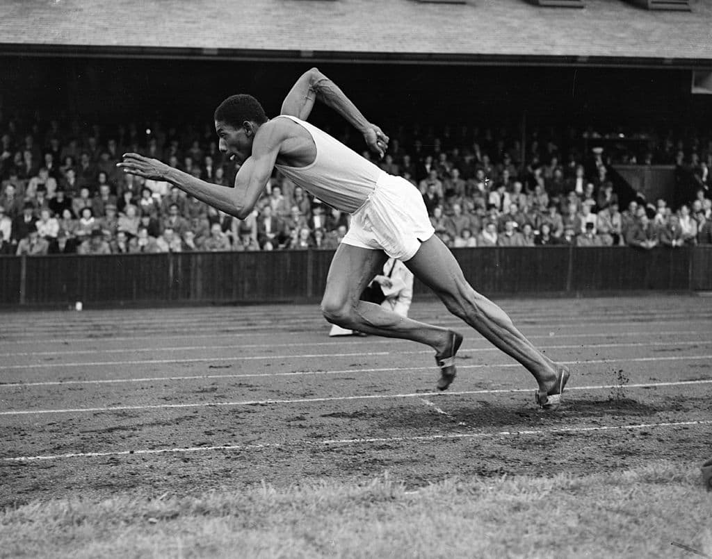 Arthur Wint | Fue de los primeros velocistas en poner en alto al país antillano. Fue el primer jamaicano en subir al podio en JJOO, aunque en aquellos años (1948) Jamaica aún no se independizaba del Reino Unido.