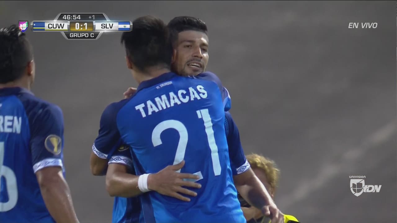 Bonilla sorprende a la zaga y anota el 1-0 de El Salvador frente a Curazao