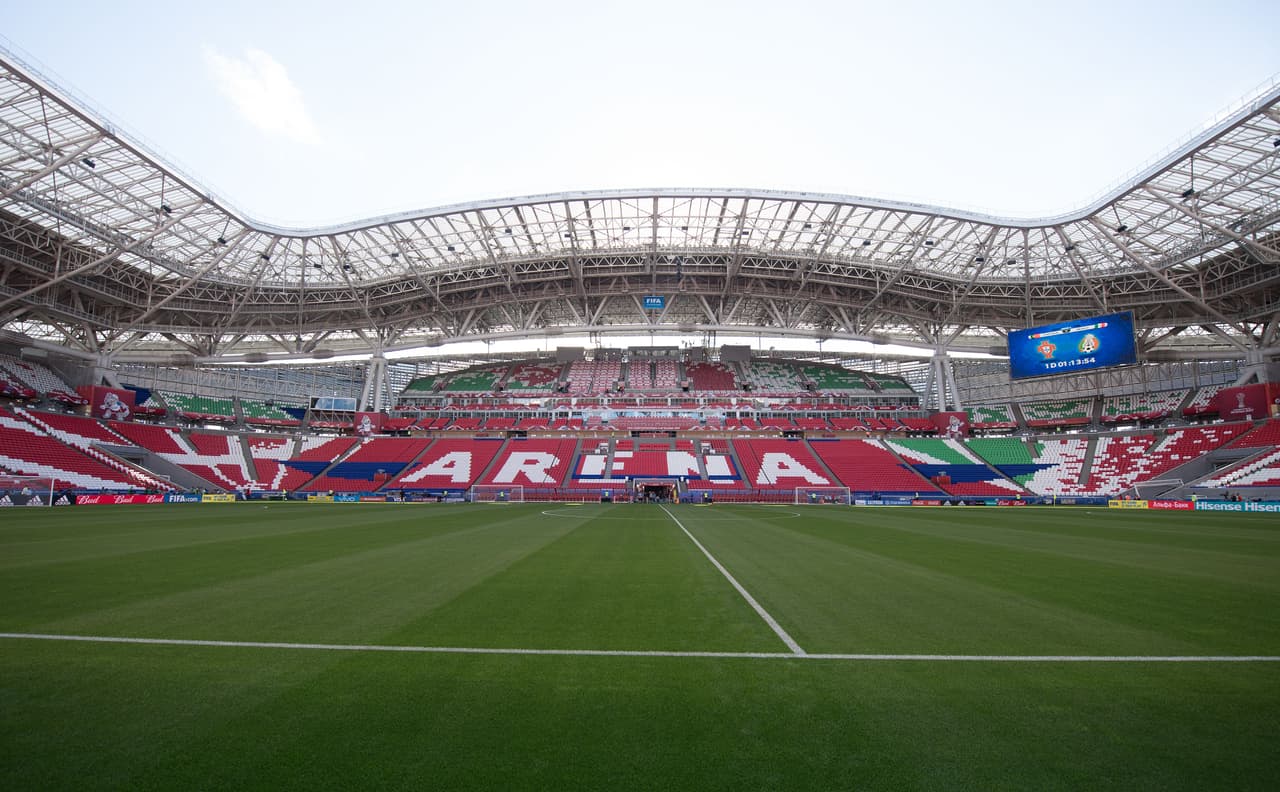 El equipo portugués se entrenó en el Kazan Arena como último paso para definir detalles.