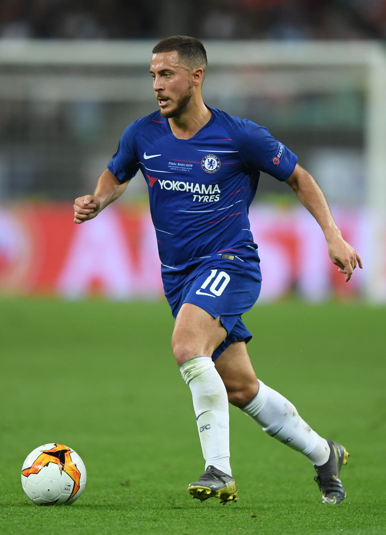Hazard alzó su último título con el Chelsea: la UEFA Europa League.