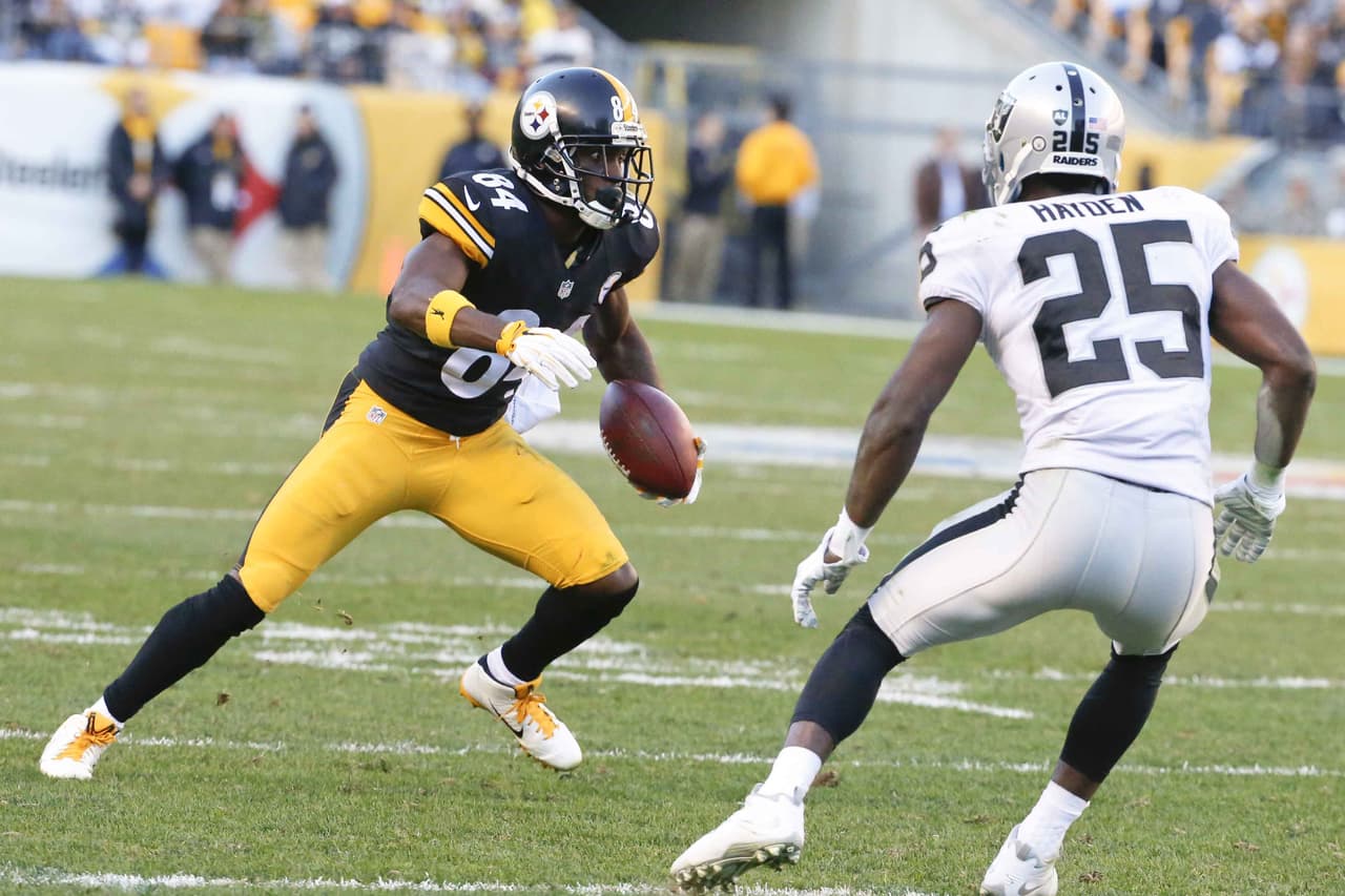 9.- Antonio Brown (284 yardas).- Pittsburgh Steelers vs. Oakland Raiders, 8 de noviembre de 2015.