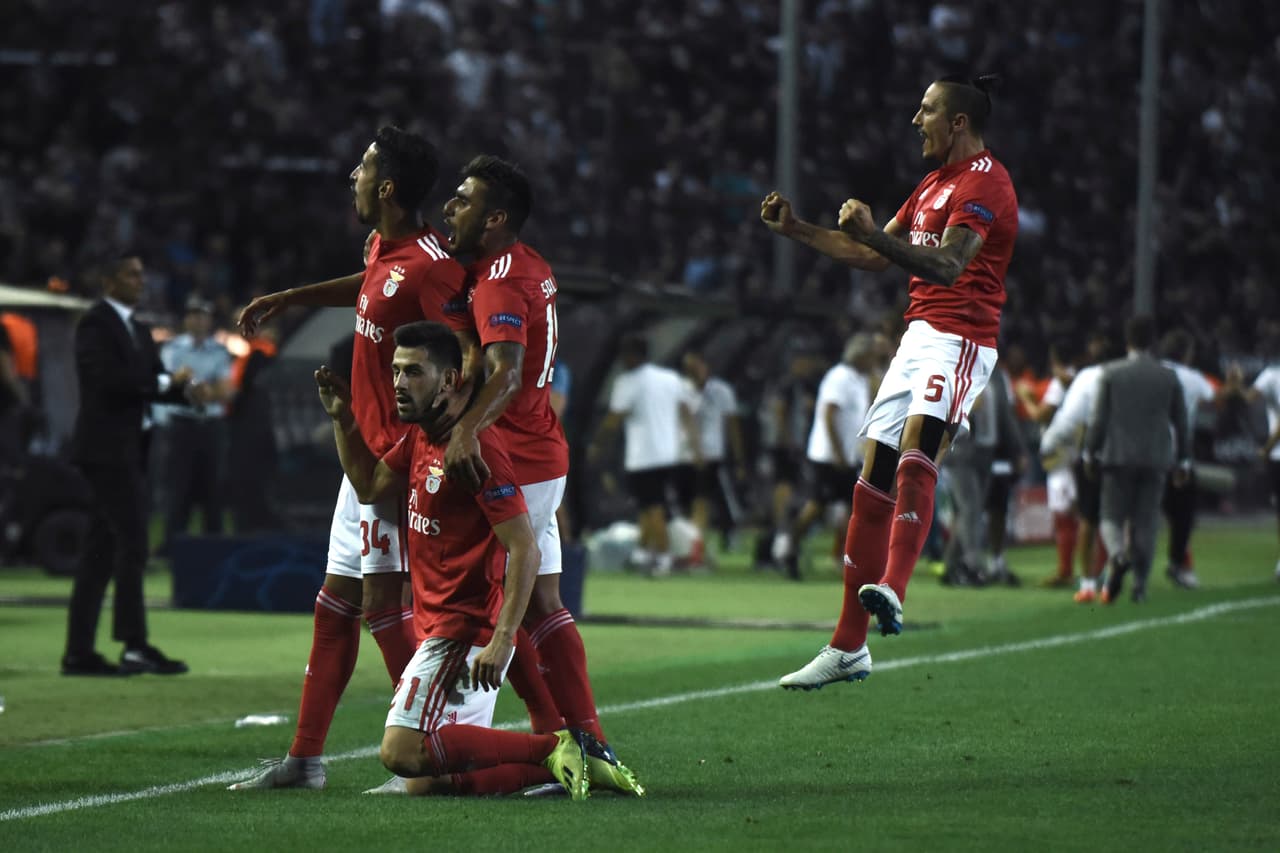 Benfica celebra así un nuevo paso a la fase de grupos de la Champions League, que tendrá su sorteo este jueves 30 de agosto para conocer sus rivales.