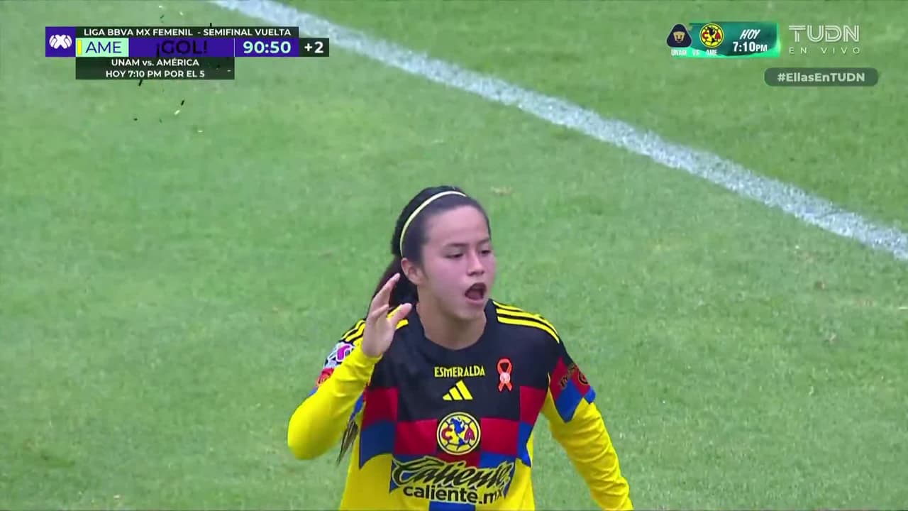 ¡Golazo del América! Cayó el gol 11 en el global y las Águilas avanzan a la final