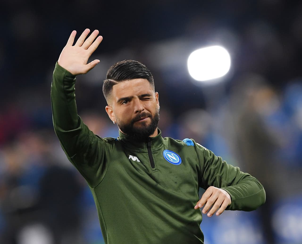 Lorenzo Insigne fue el jugador más destacado del ataque de Napoli durante la primera mitad.