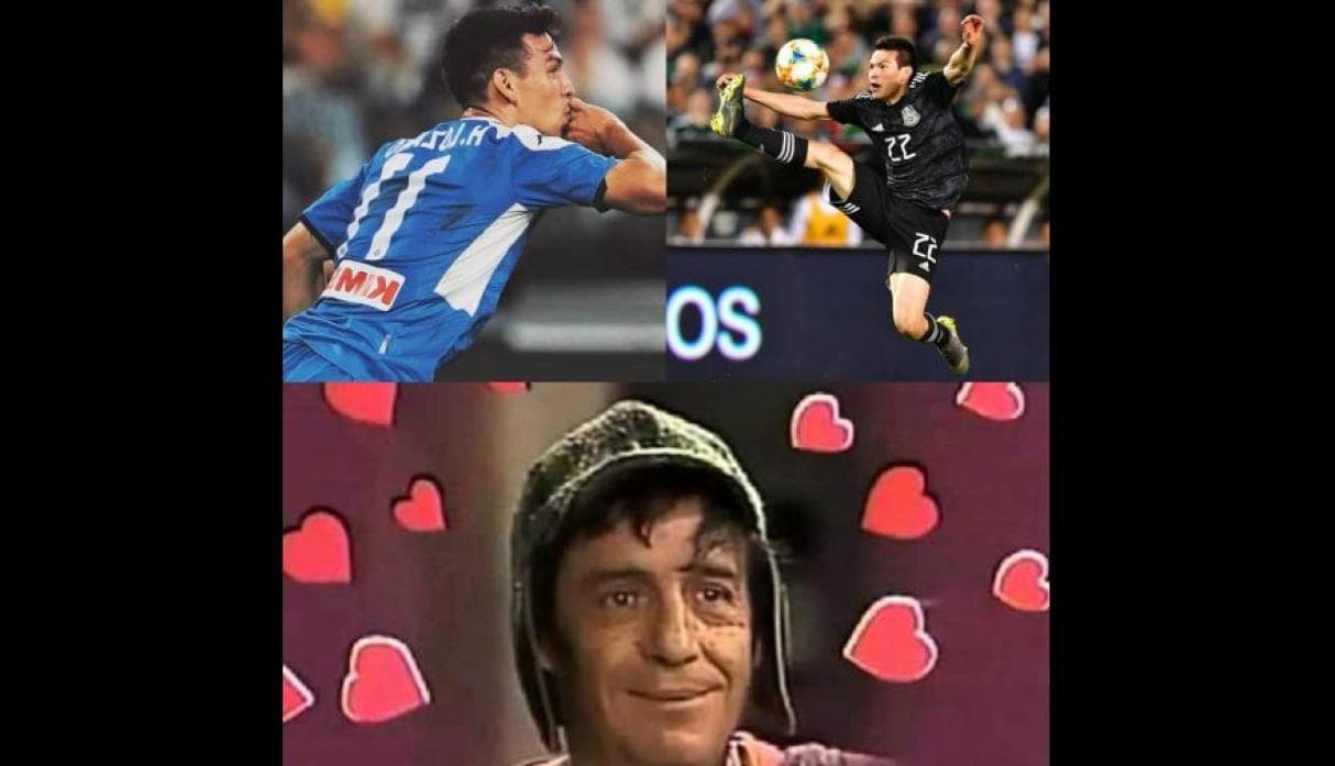 México venció 3-0 a Estados Unidos en duelo amistoso con gran desempeño de Chicharito, Lozano y Corona, quienes protagonizan los mejores memes del Choque de Gigantes.