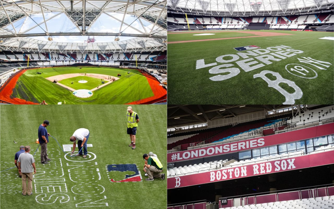 London Stadium albergó las ceremonias de apertura y clausura de los Juegos Olímpicos Londres 2012, y posteriormente se convirtió en el hogar de los Hammers del West Ham United en la Liga Premier, desde 2016 para ser precisos. Ahora experimentará una nueva faceta al ser la sede de la rivalidad más importante del béisbol de las Grandes Ligas: Red Sox vs. Yankees. Así está quedando para ese fin.