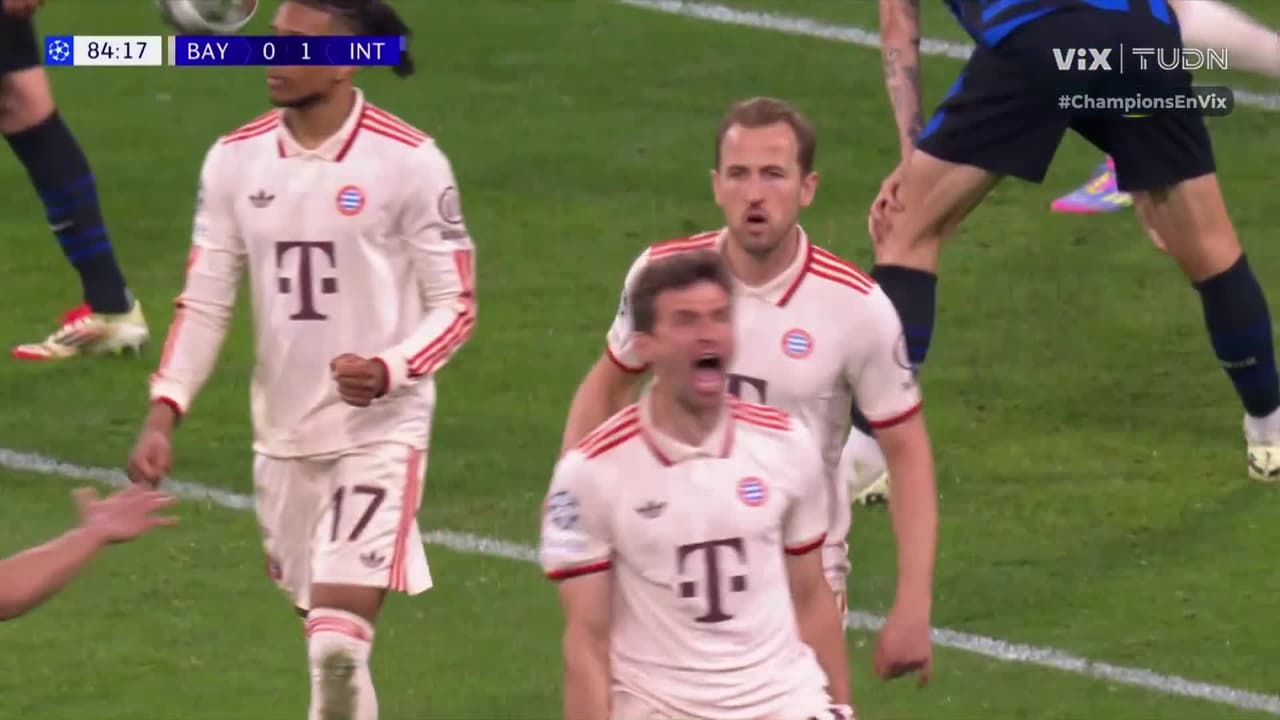 ¡Muller lo empata! El Bayern encuentra el 1-1 sobre la hora