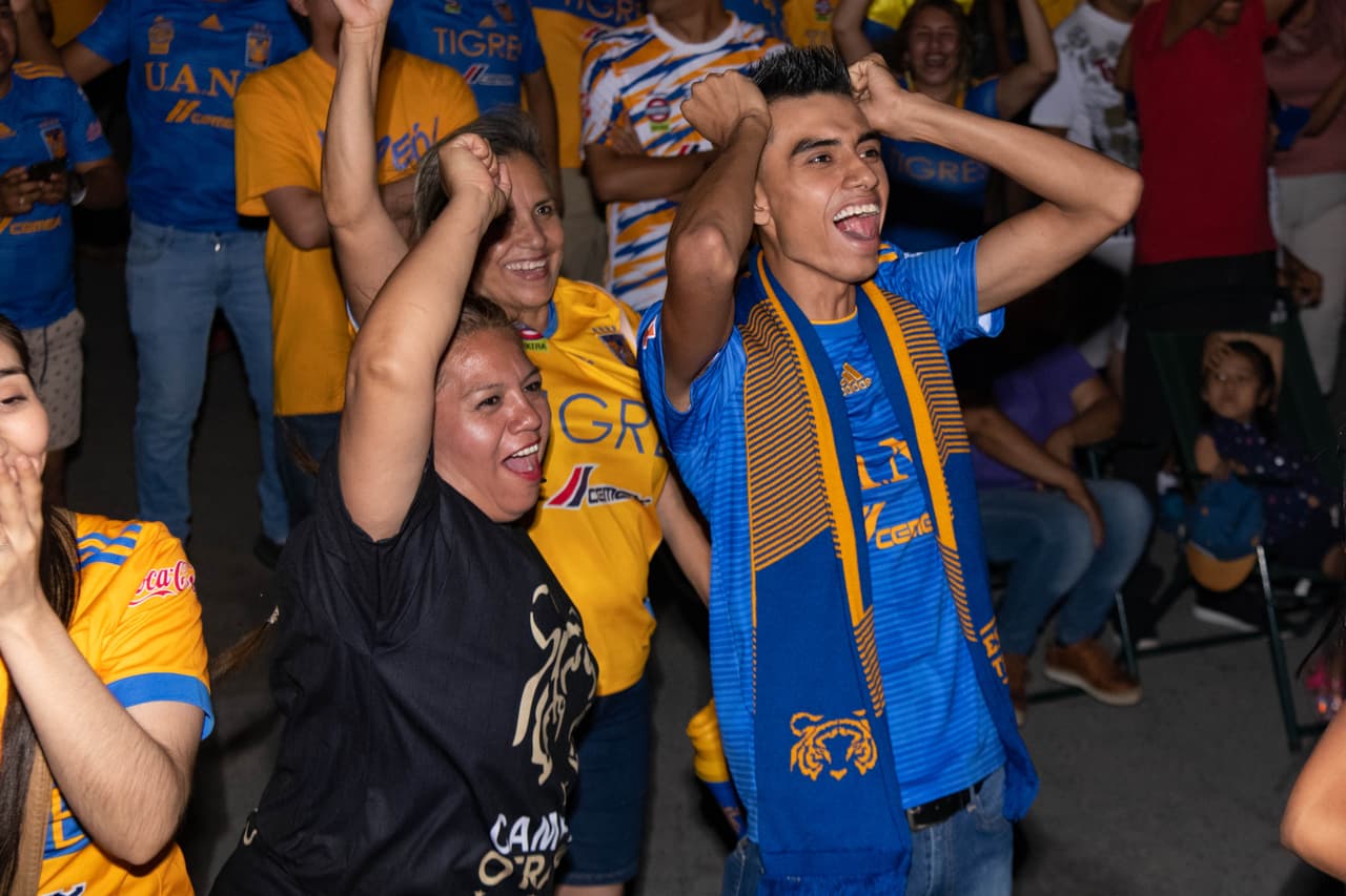 Los fanáticos de Tigres disfrutaron el partido ante León y celebraron la conquista de su séptimo título en la historia de la Liga MX.