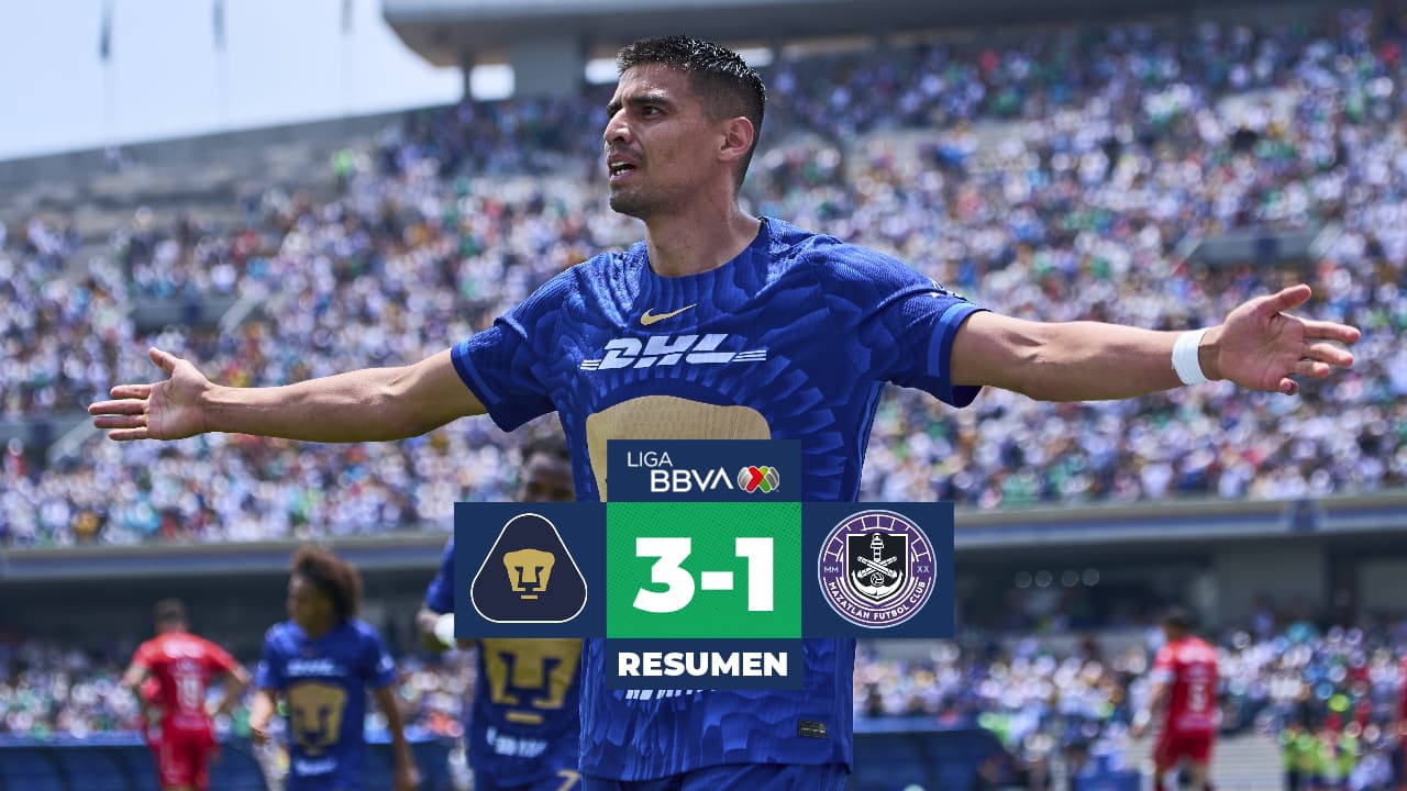 Resumen | Pumas vs. Mazatlán: Los felinos vencen cañoneros y clasifican a liguilla