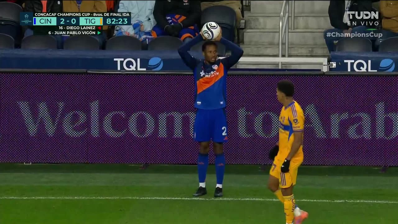 ¡GOL!  anota para FC Cincinnati. Kévin Denkey