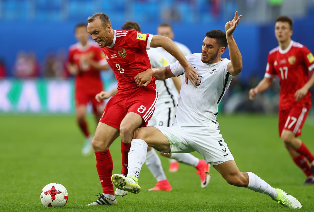 Rusia derrotó a la selección de Nueva Zelanda en el inicio de la Confederaciones