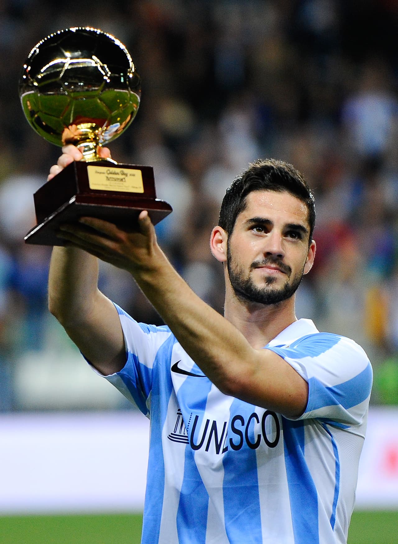 El español Isco (Málaga) sorprendió en 2012 para quedarse con el Golden Boy por encima de Stephan El Shaarawy y Thibaut Courtois.