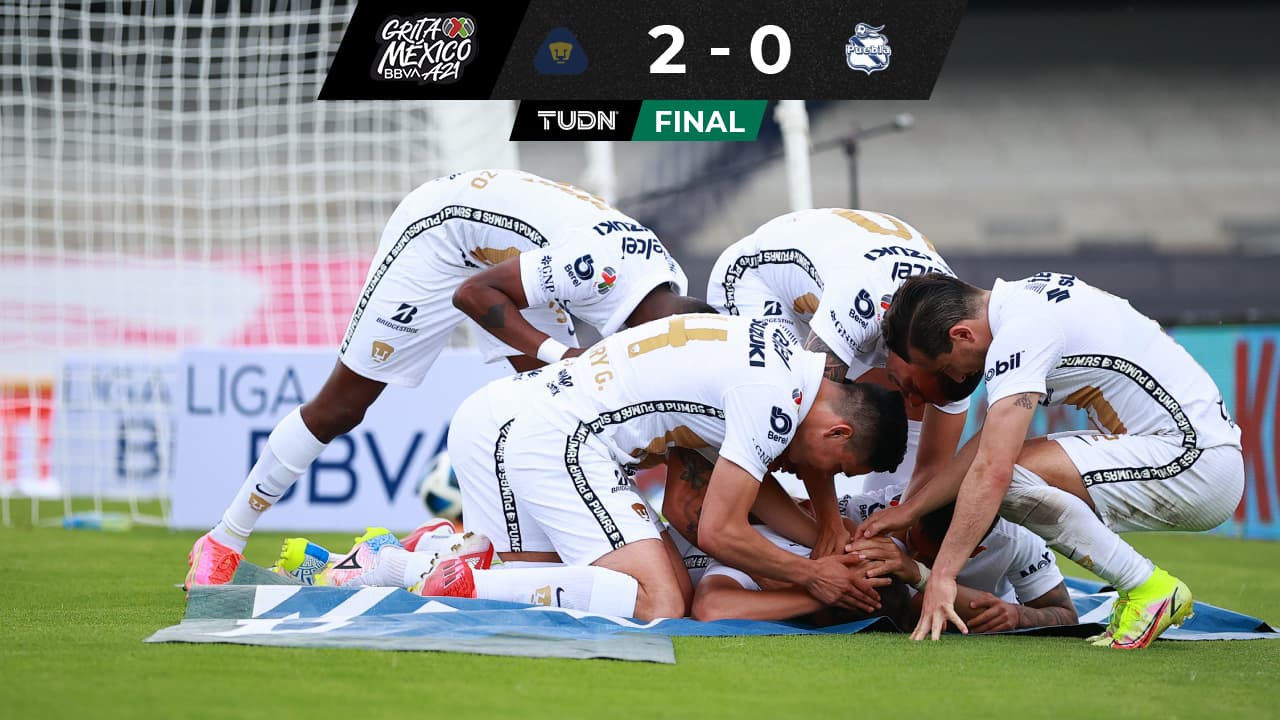 Pumas consigue su primera victoria tras vencer a Puebla en CU
