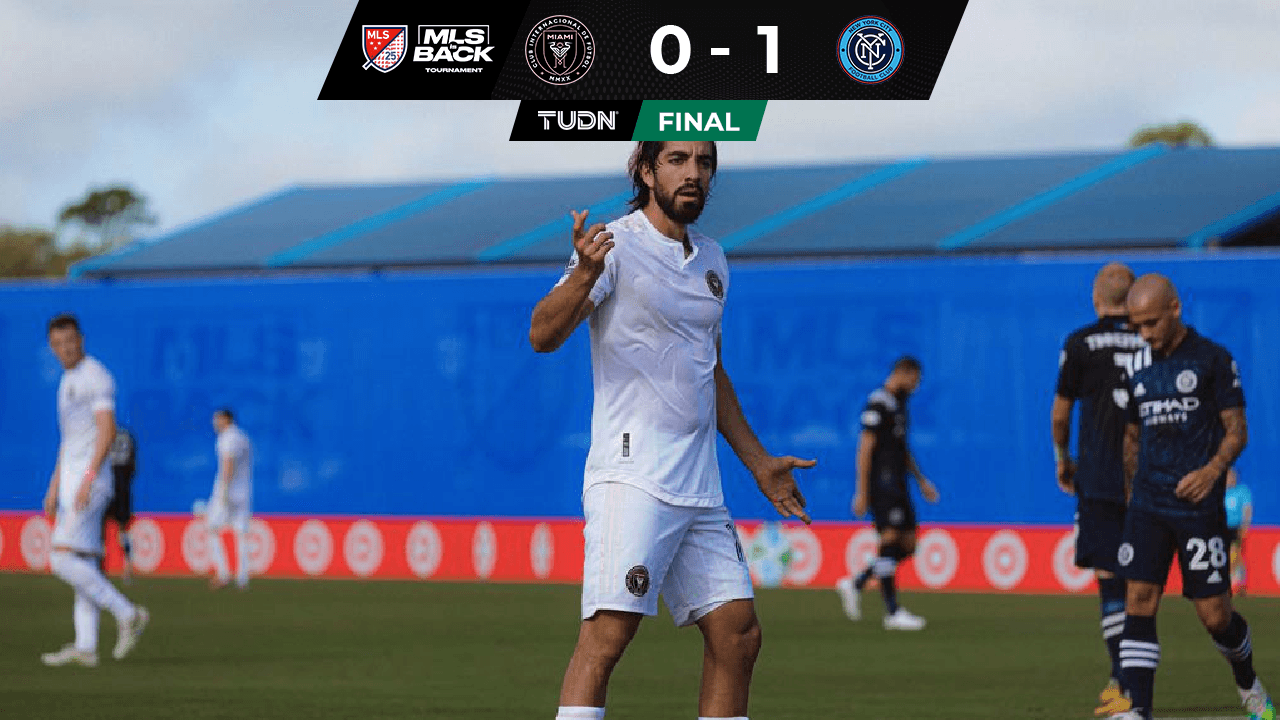 El Inter Miami de Rodolfo Pizarro cae 1-0 ante NYCFC y queda eliminado en MLS is Back