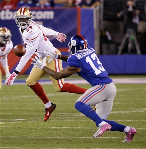 Gran duelo de Domingo por la Noche entre los San Francisco 49ers y los New York Giants. Checa las mejores tomas del triunfo de los Giants.