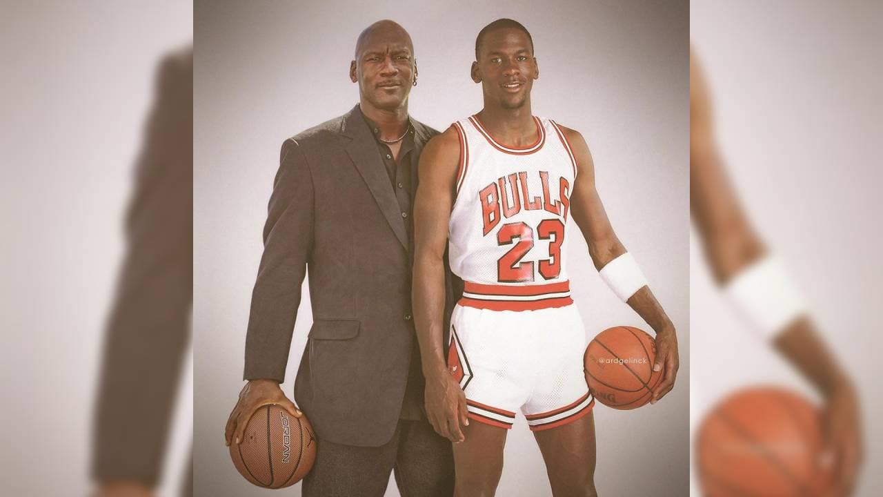 Michael Jordan | Ard Gelinck realizó un asombroso trabajo para ‘juntar’ el pasado con el ‘presente’ de estos grandes atletas.