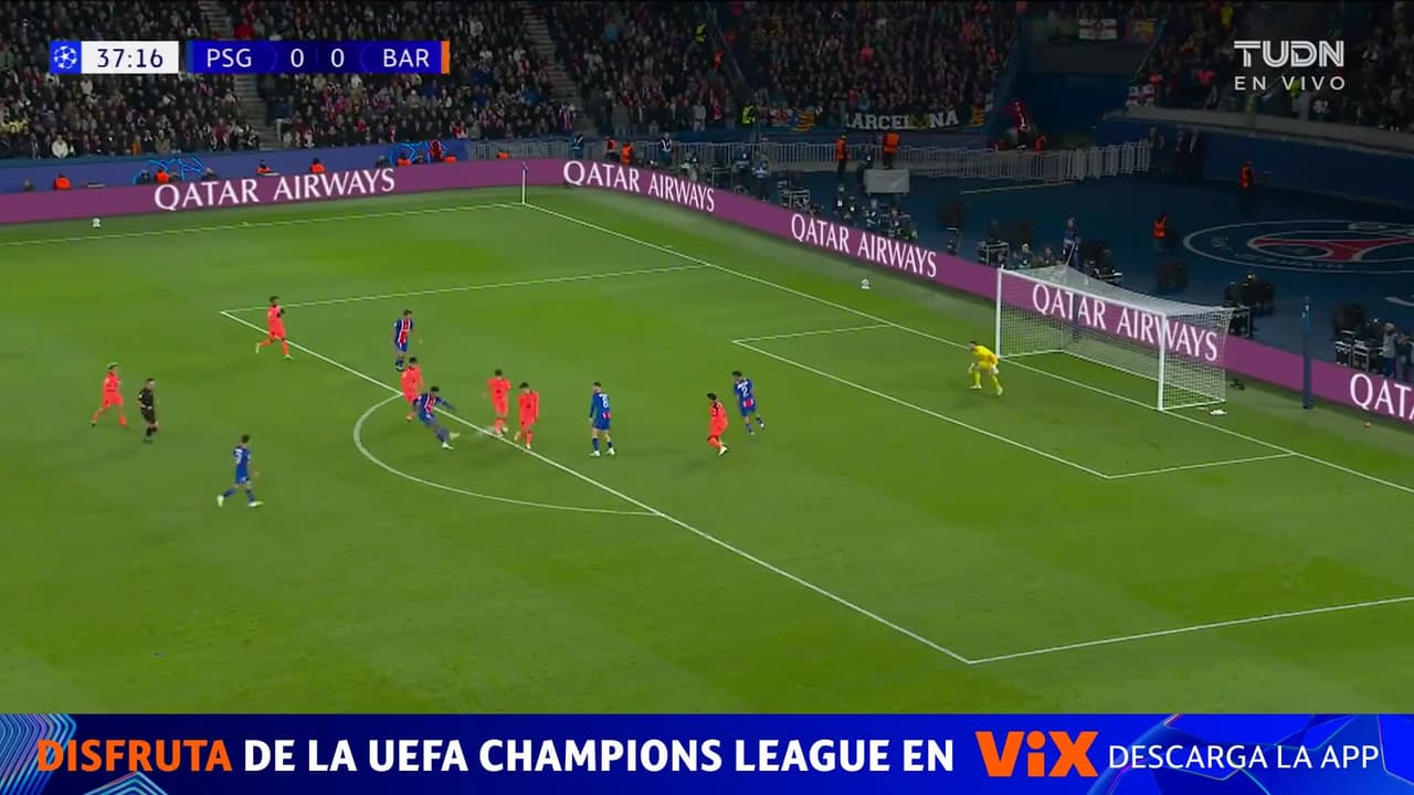¡GOL DEL PSG! ¡Lamine Yamal se equivoca en salida y Doué pone el 1-0!