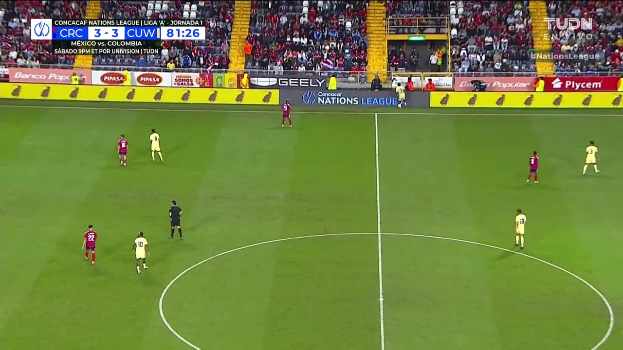 ¡GOL!  anota para Curazao. Jordi Paulina