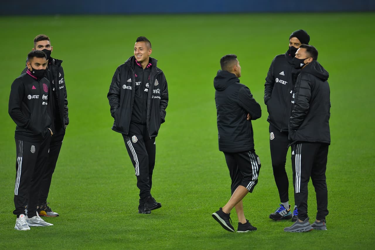 La selección mexicana se mostró lista y enfocada durante el reconociemineto del terreno de juego en Cincimnati.