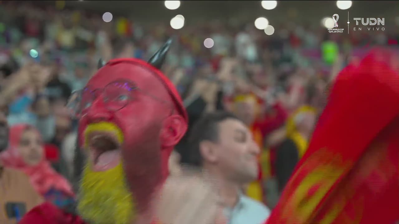 Color en la grada | Aficionados de Bélgica hacen vibrar el Ahmad bin Ali