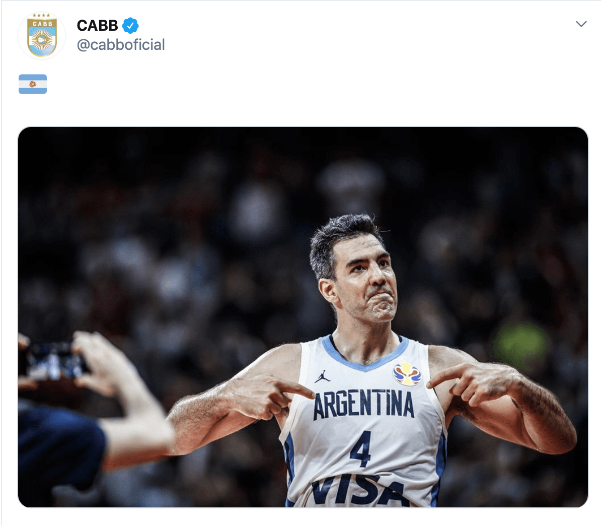 Luis Alberto Scola, multimedallista y campeón del selectivo de basquetbol de Argentina.