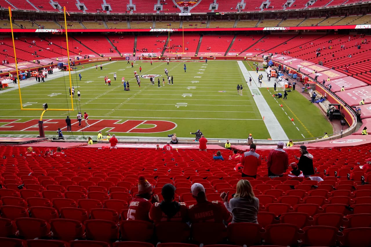 Con pocos aficionados dentro y fuera del estadio, ArrowHead está listo para albergar el primer partido de la temporada 2020.