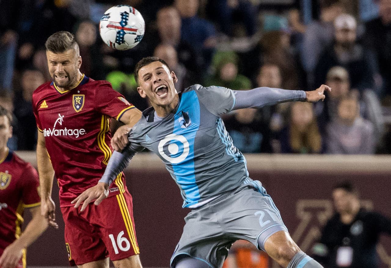 Otro que marcó por partida doble fue el atacante de Minnesota United, Christian Ramirez, quien anotó en dos ocasiones frente a Real Salt Lake. (Crédito: USA Today Images)