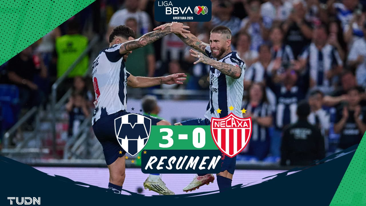 ¡Noche de golazos! Monterrey golea a Necaxa y es líder general 