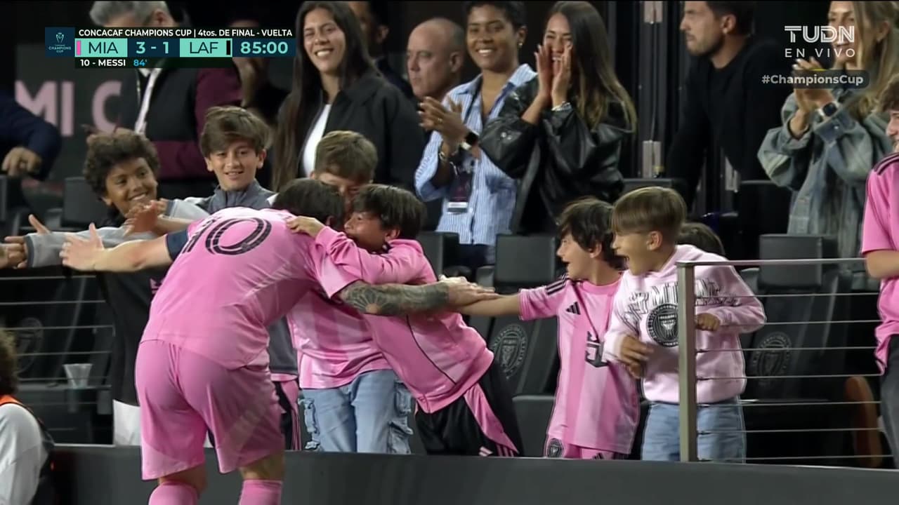 ¡Messi clasifica a las Garzas! El festejo con sus hijos conmueve a todos