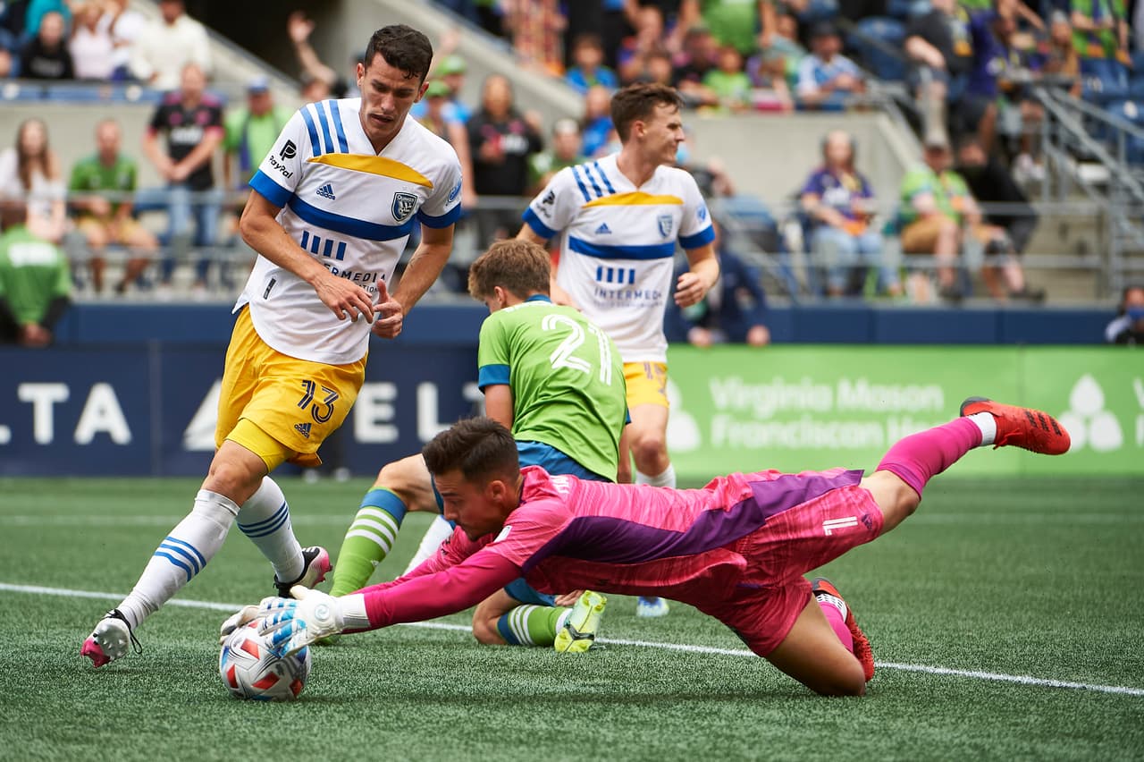 La resonada victoria 1-0 de San Jose Earthquakes sobre Seattle Sounders FC se sustentó gracias a una gran actuación del arquero JT Marcinkowski.
<br>