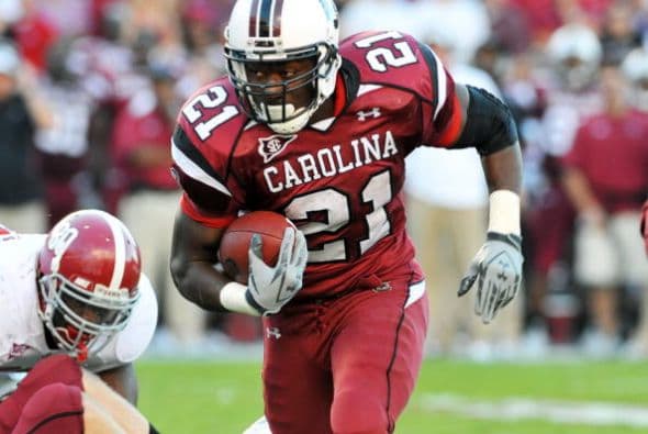 5. Alshon Jeffrey - South Carolina - Edad 22 años - Estatura 1.91 m (6'3") - Peso 98 kg (216 lb)