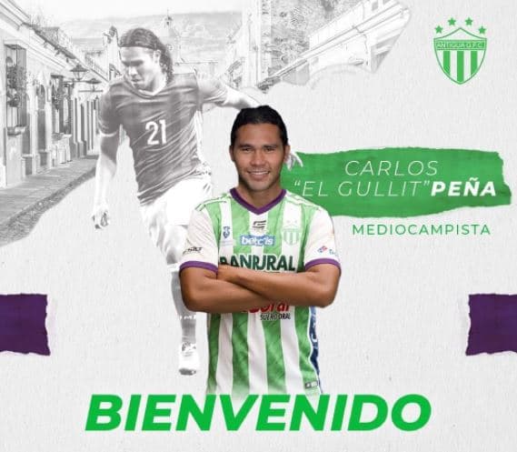 'Gullit' Peña ficha con Aguacateros de Antigua GFC en Guatemala