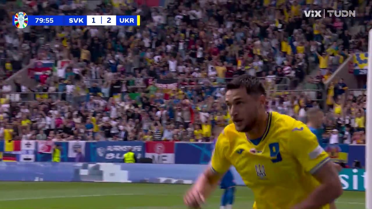 ¡Revive los goles de la voltereta de Ucrania ante Eslovaquia!