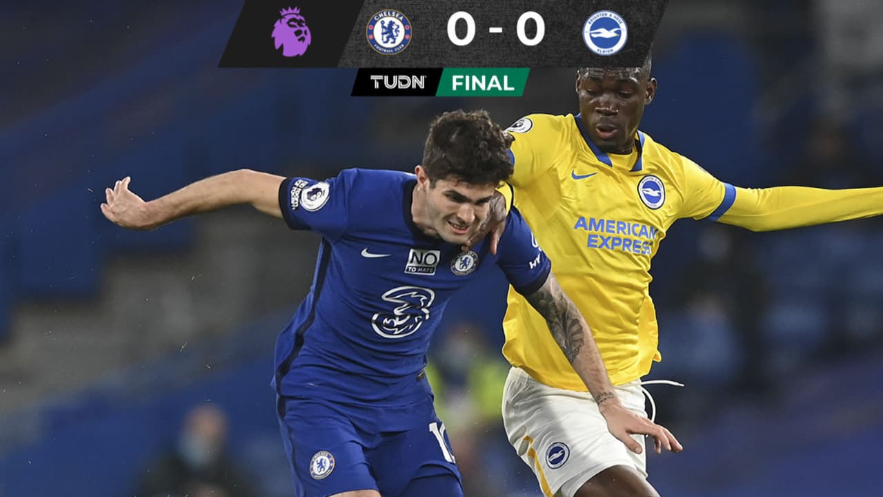 Brighton se vuelve un muro y frena al Chelsea de Pulisic 