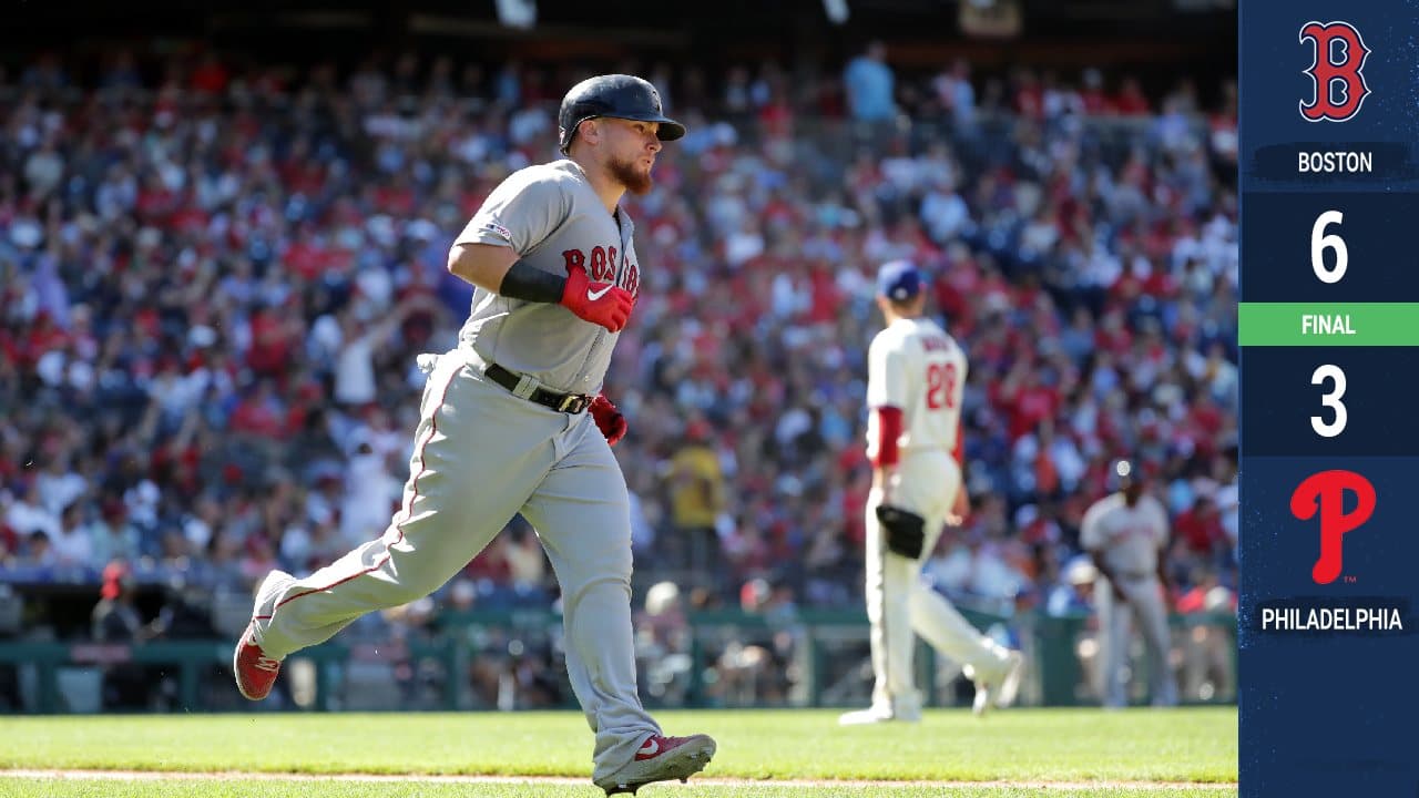 Boston gana su segundo al hilo a Phillies y no renuncia al comodín