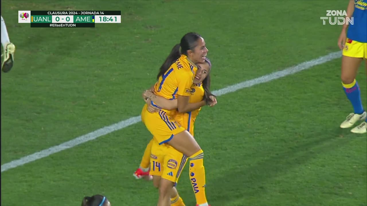 ¡Golazo de Tigres! Gran combinación y Maricarmen Reyes la manda a guardar