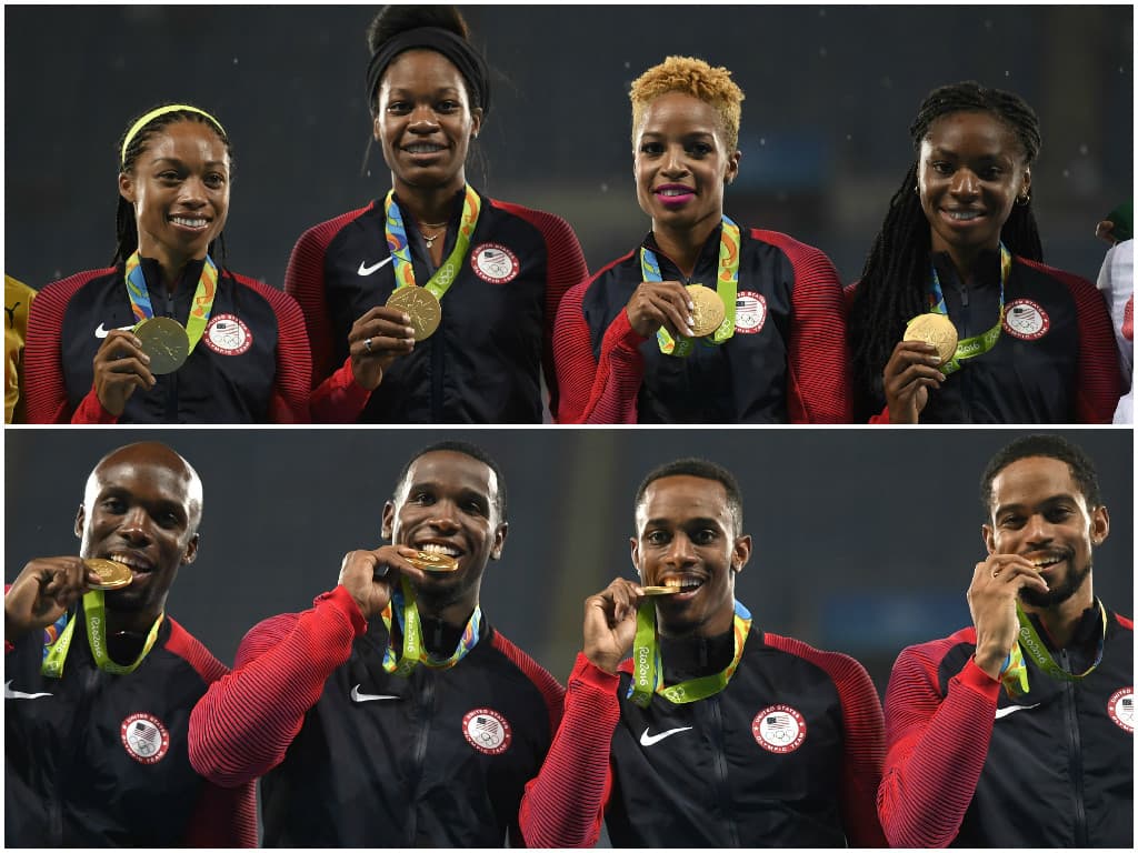 Estados Unidos dominó los relevos 4x400 en Río 