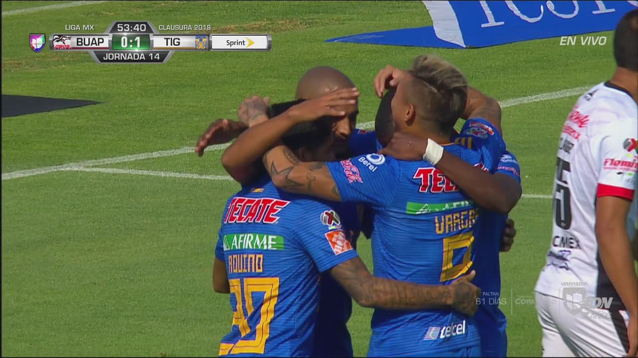 ¡Zarpazo letal! El segundo para Tigres corre a cargo también de Edu Vargas