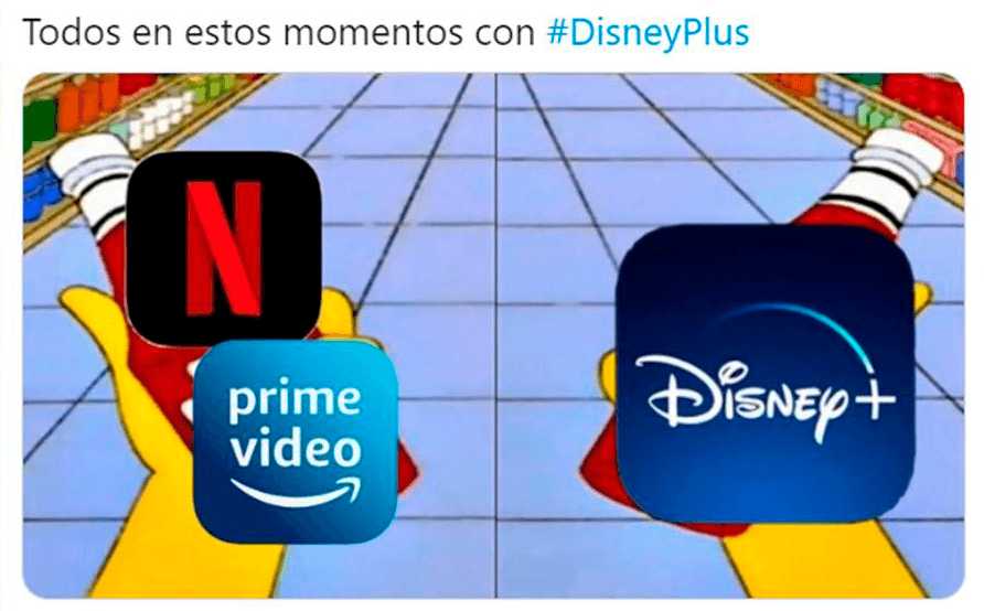 Estos fueron los mensajes que intercambiaron ambas plataformas y los memes después de sus respuestas.