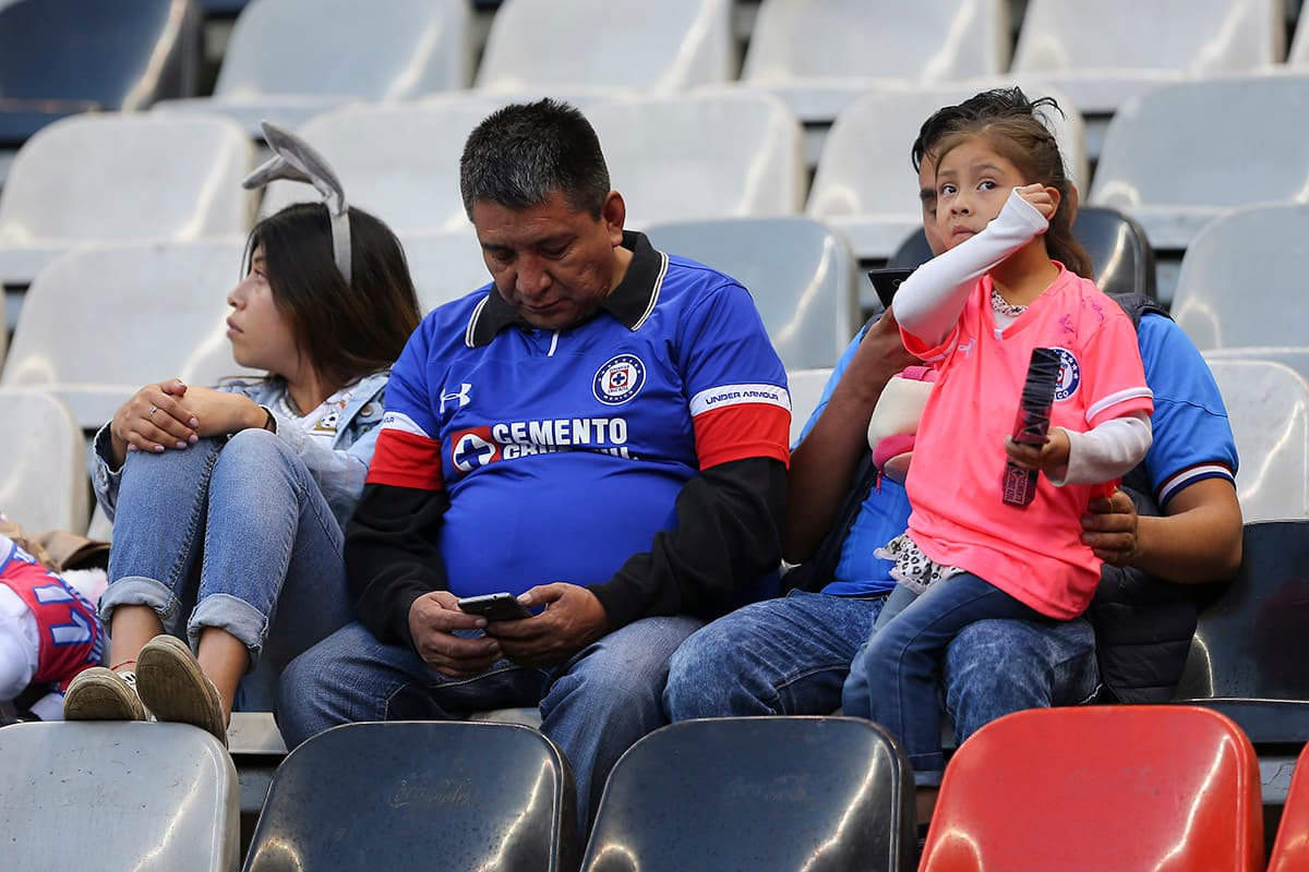 Ciudad de México, 1 de diciembre de 2018. , durante el partido de vuelta de los Cuartos de Final torneo Apertura 2018 de la Liga Bancomer MX, entre la Máquina Celeste del Cruz Azul y los Gallos Blancos de Querétaro, celebrado en el estadio Azteca. Foto: Imago7/Agustín Cuevas