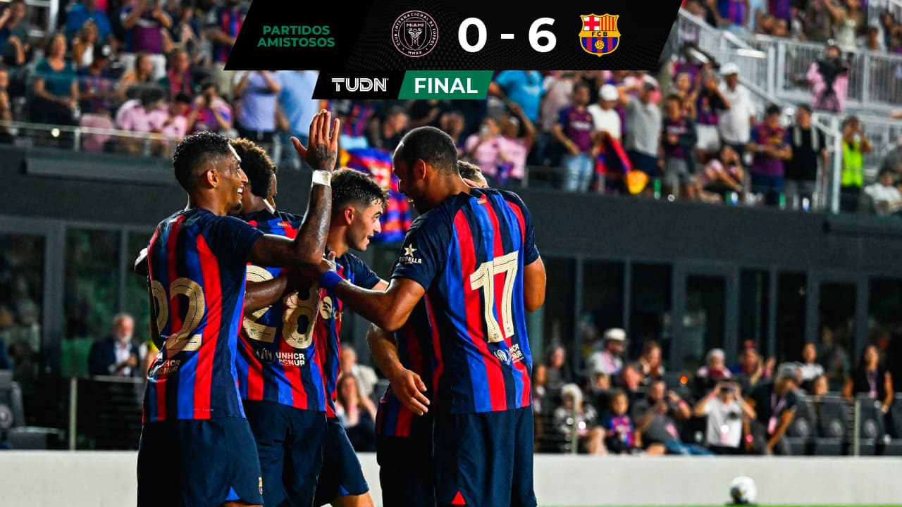 Barcelona se da festín de goles en Miami en el inicio de su gira por Estados Unidos