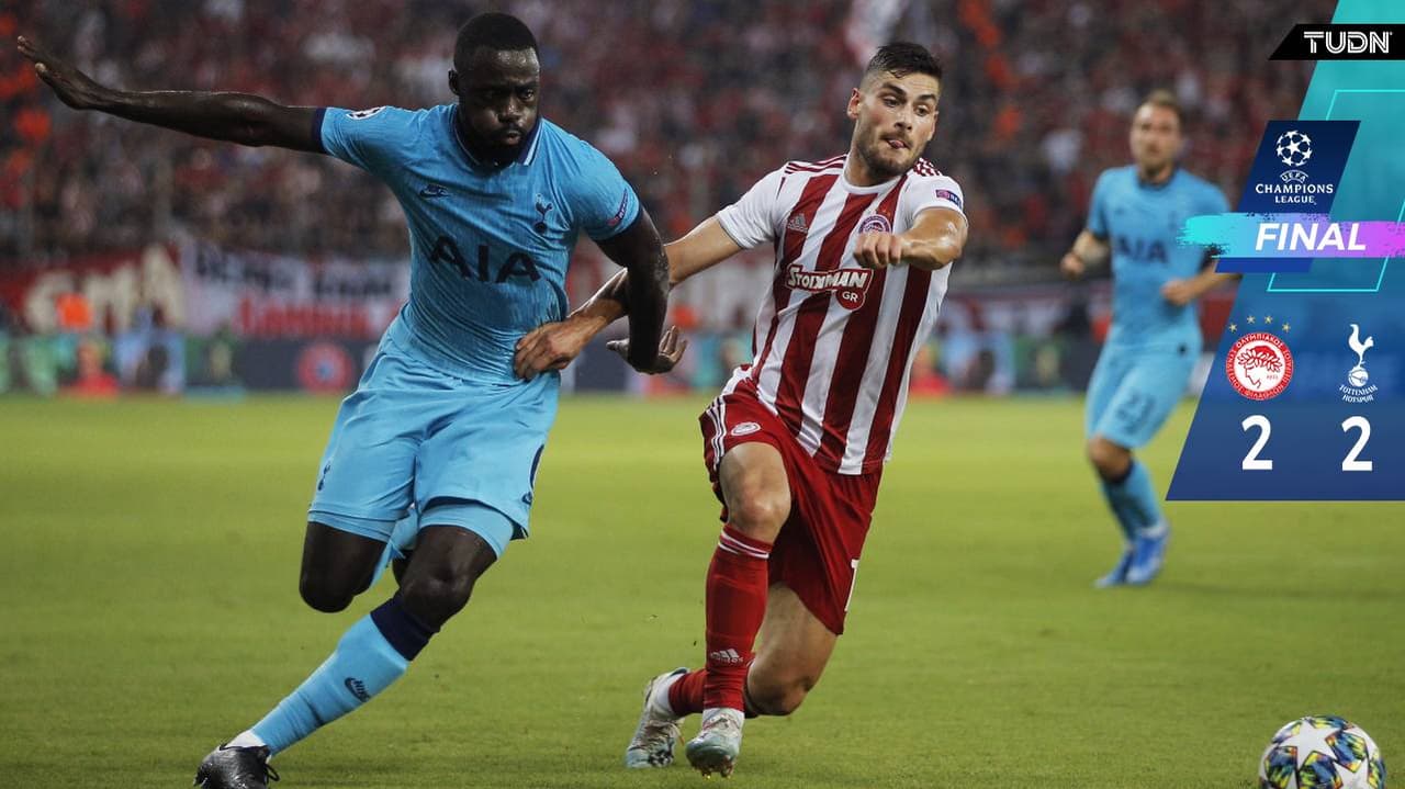 Olympiacos remontó y rescató el empate ante Tottenham