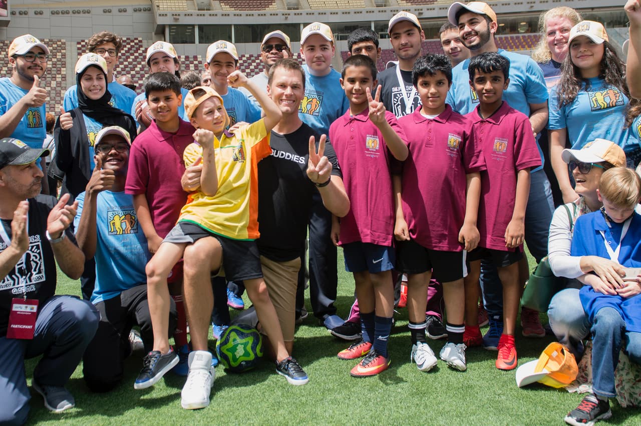 Los representantes de Best Buddies Global Ambassador reconocen que este trabajo de Brady en Qatar cambiará muchas vidas.