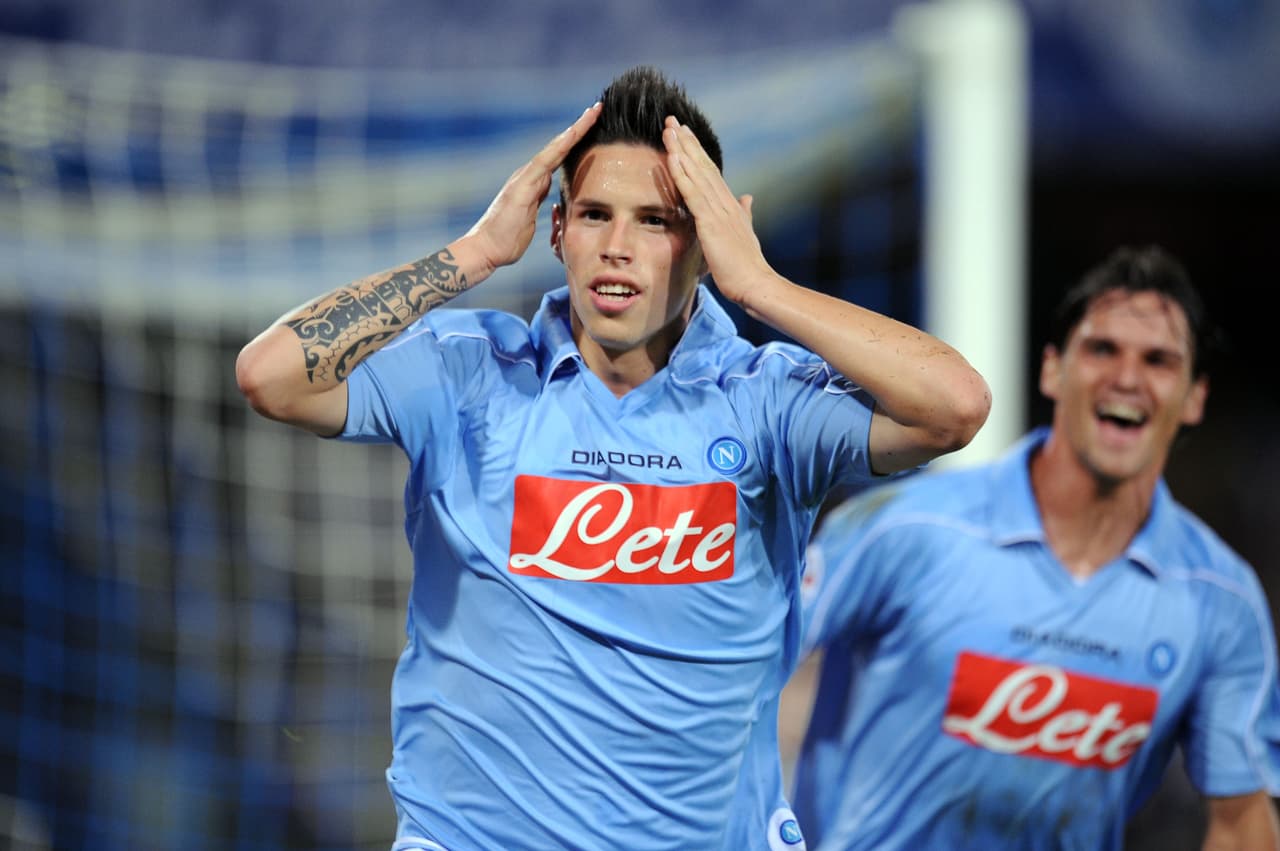 Marek Hamsik es el máximo goleador en la historia del Napoli. El volante eslovaco llegó al club en 2007 procedente del Brescia.